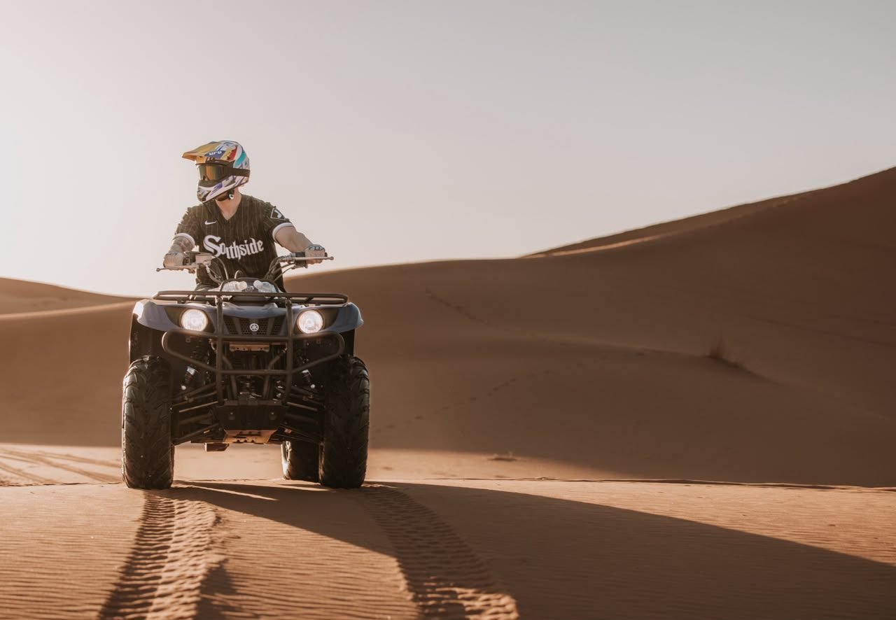 Quad bike ride in the Merzouga dunes