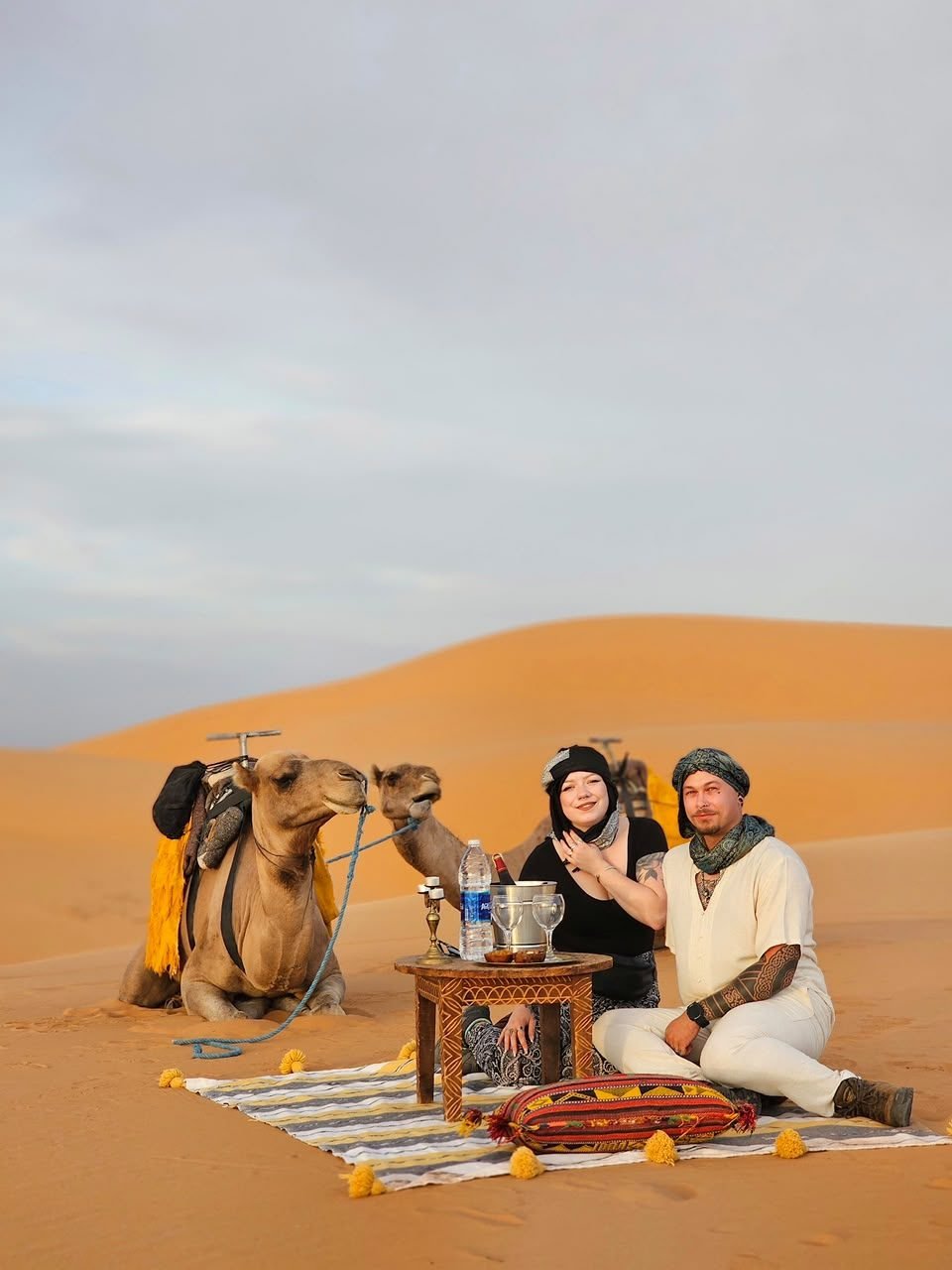 Romantic dinner in the dunes, Merzouga