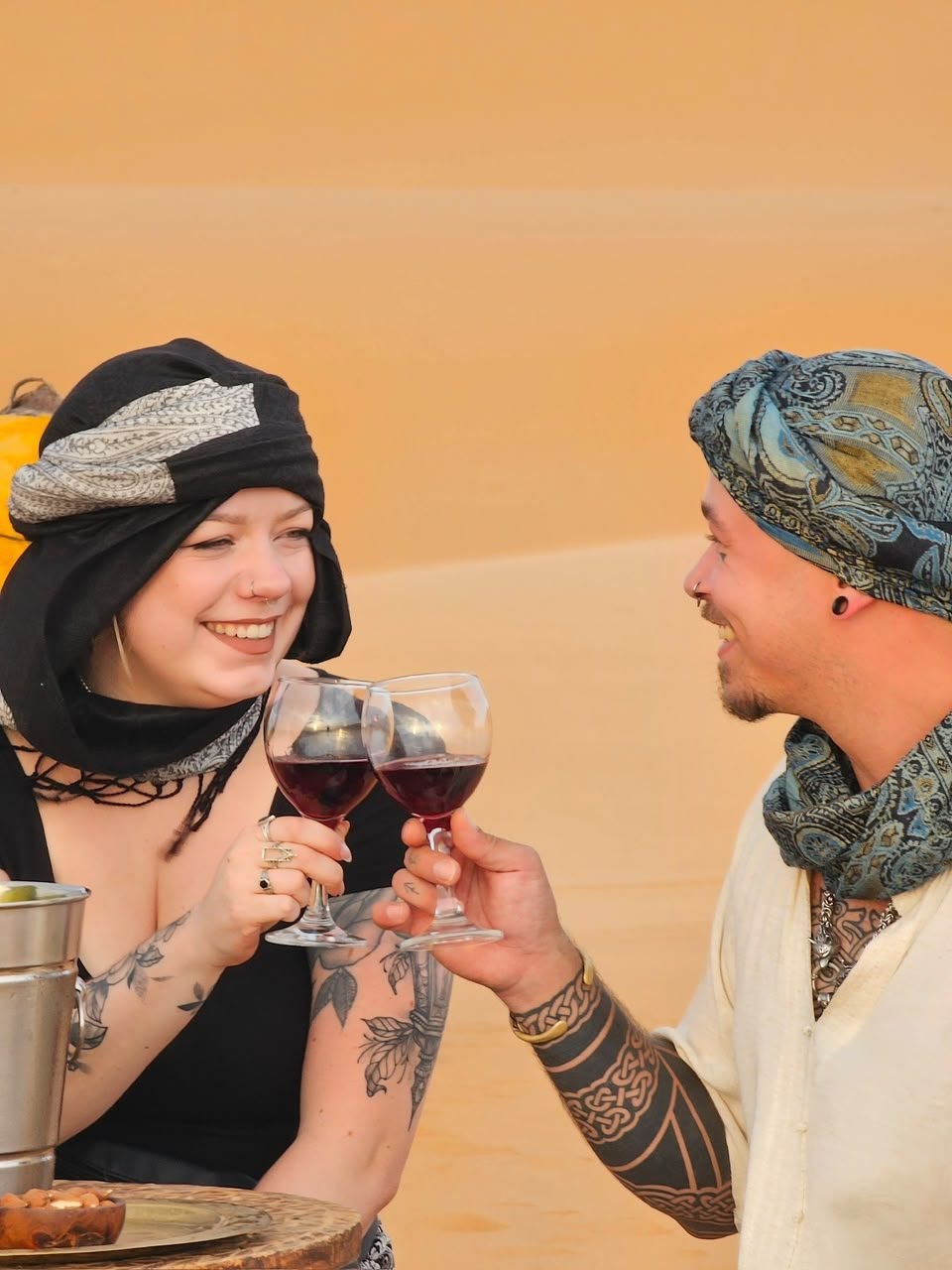 Romantic dinner in the dunes, Merzouga