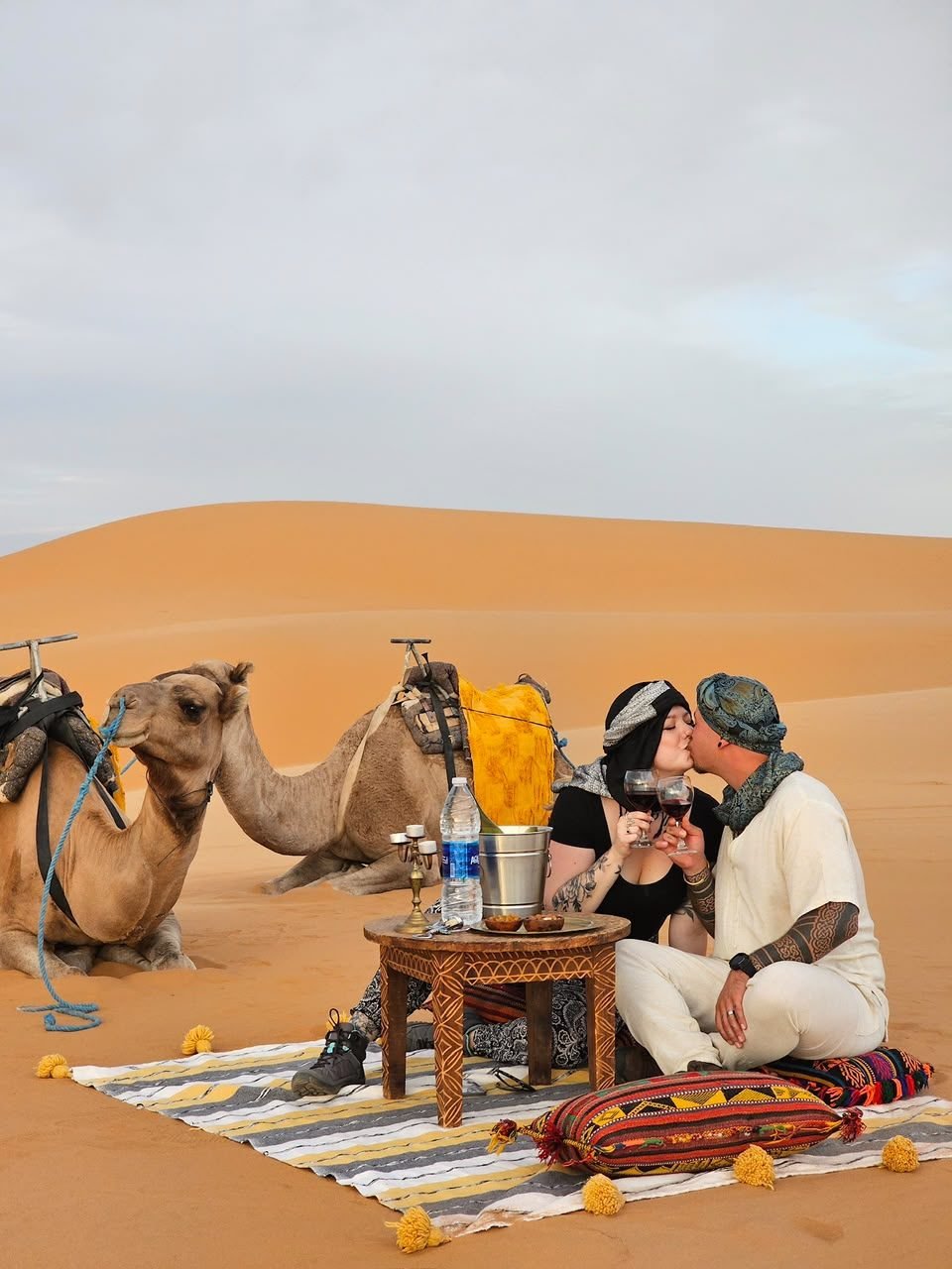 Romantic dinner in the dunes, Merzouga