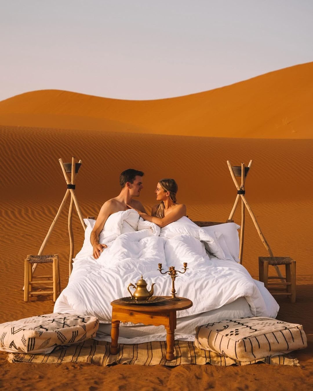 Romantic dinner in the dunes, Merzouga