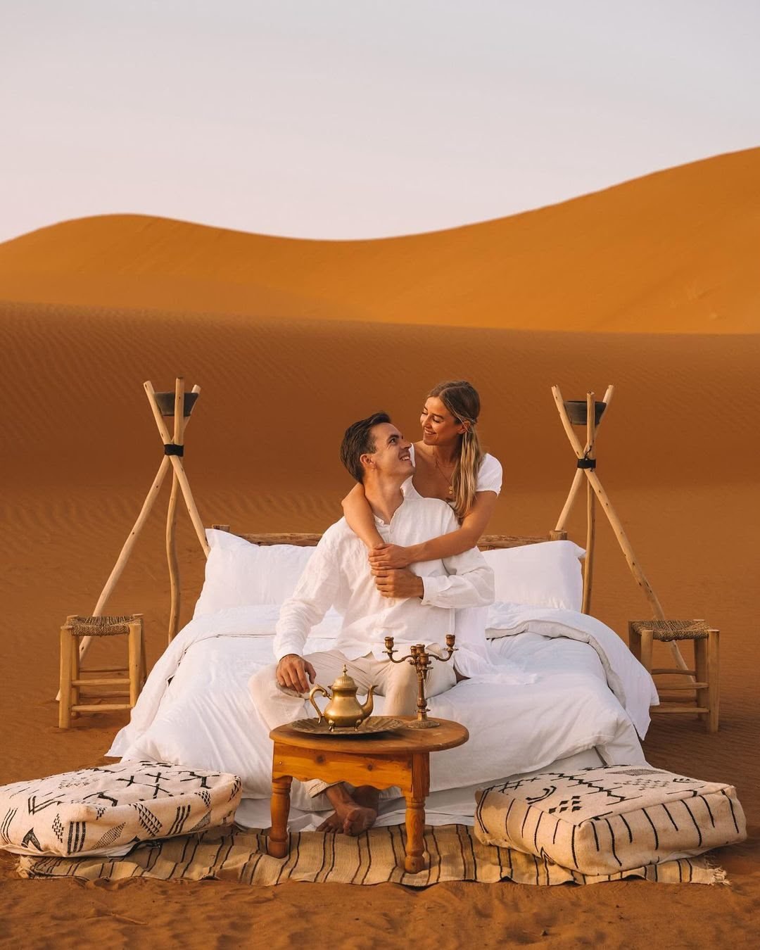 Romantic dinner in the dunes, Merzouga