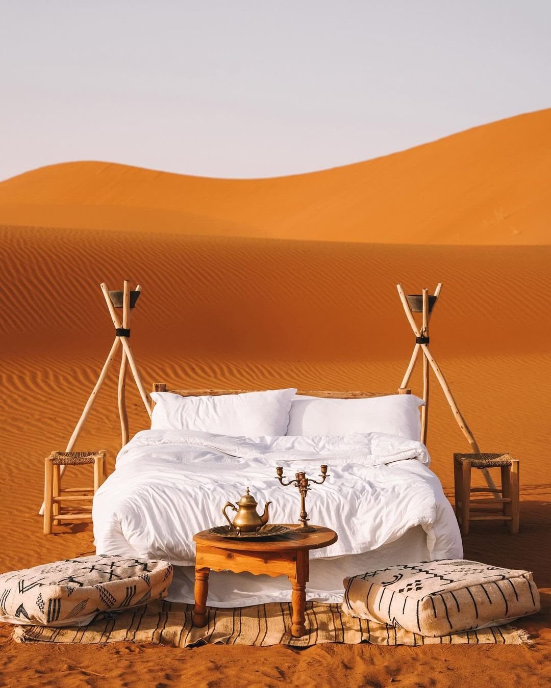 Romantic dinner in the dunes, Merzouga