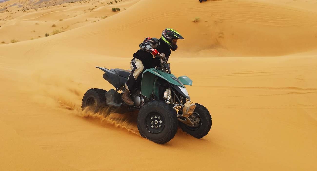 quad bike ride in merzouga